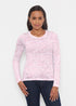 Long Sleeve Crewneck Tee Flora Blush