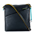 Leather Vertical Zip Top Crossbody