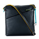 Leather Vertical Zip Top Crossbody