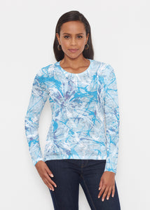 Long Sleeve Crewneck Tee Paint Jam