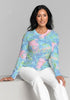 Long Sleeve Crewneck Tee Tropical Holiday