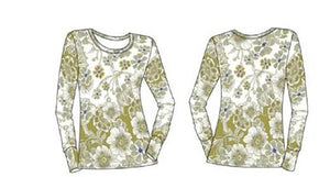 Long Sleeve Crewneck Tee Kalani Green
