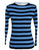 Pima Cotton Boatneck Stripe Sweater