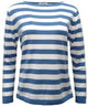 Pima Cotton Boatneck Stripe Sweater