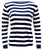 Pima Cotton Boatneck Stripe Sweater