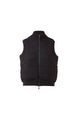 Quilted Zip Vest Black