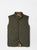 Essex Quilted Vest Dark Olive Green