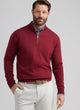 Autumn Crest Suede Trim Quarter Zip Sweater