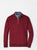 Autumn Crest Suede Trim Quarter Zip Sweater