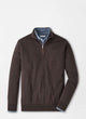 Autumn Crest Suede Trim Quarter Zip Sweater