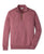 Autumn Crest Suede Trim 1/4 Zip Sweater Dusty Rose