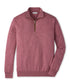 Autumn Crest Suede Trim 1/4 Zip Sweater Dusty Rose