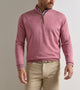 Autumn Crest Suede Trim 1/4 Zip Sweater Dusty Rose