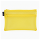 Bright Yellow Mesh Zipper Pouch