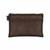 Dark Brown Mesh Zipper Pouch