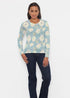 Long Sleeve Crewneck Tee Diana Aqua