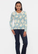 Long Sleeve Crewneck Tee Diana Aqua