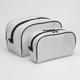 Dopp Kit Metallic Mesh - Silver