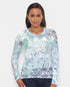 Long Sleeve Crewneck Tee Bali Minty Blue