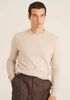 Men's Cashmere Crewneck Sweater Oat