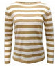 Pima Cotton Boatneck Stripe Sweater