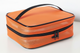 Orange Train Case with Black Piping