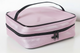 Pink Train Case with Black Piping