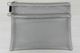 Silver Metallic Mesh Double Zip Case