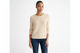 Textured Cashmere Crew in Ivory