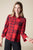 Mixed Plaid Blouse