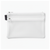 White Mesh Zipper Pouch