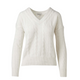 Cashmere Cable Vee Neck Sweater